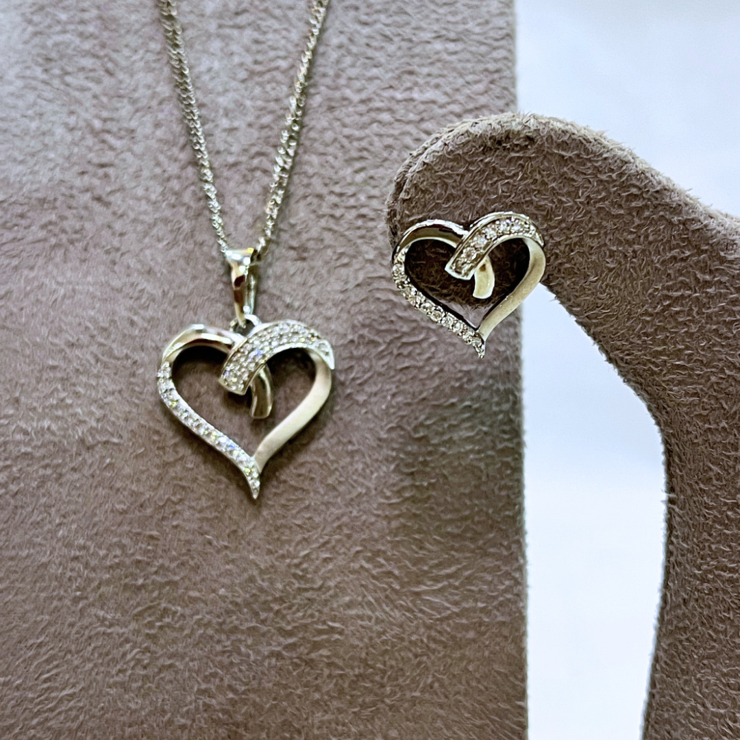 HEART PENDANT CHAIN SET